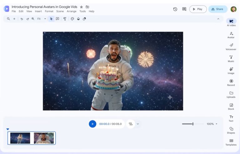 Google Vids Now Enables Video Creation with Your AI Digital Twin